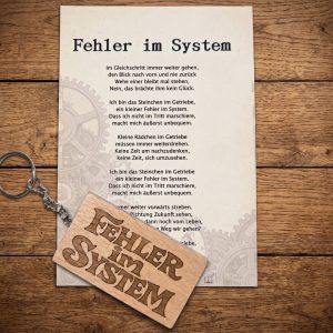 Fehler im Systhem Schlüsselanhänger