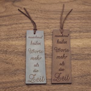 Lesezeichen: „Manchmal heilen Worte mehr als die Zeit“